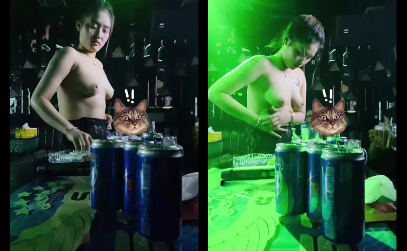 sex xỏ khuyên vú Cuối tuần đi karaoke khỏa thân cùng anh em bạn nhậu